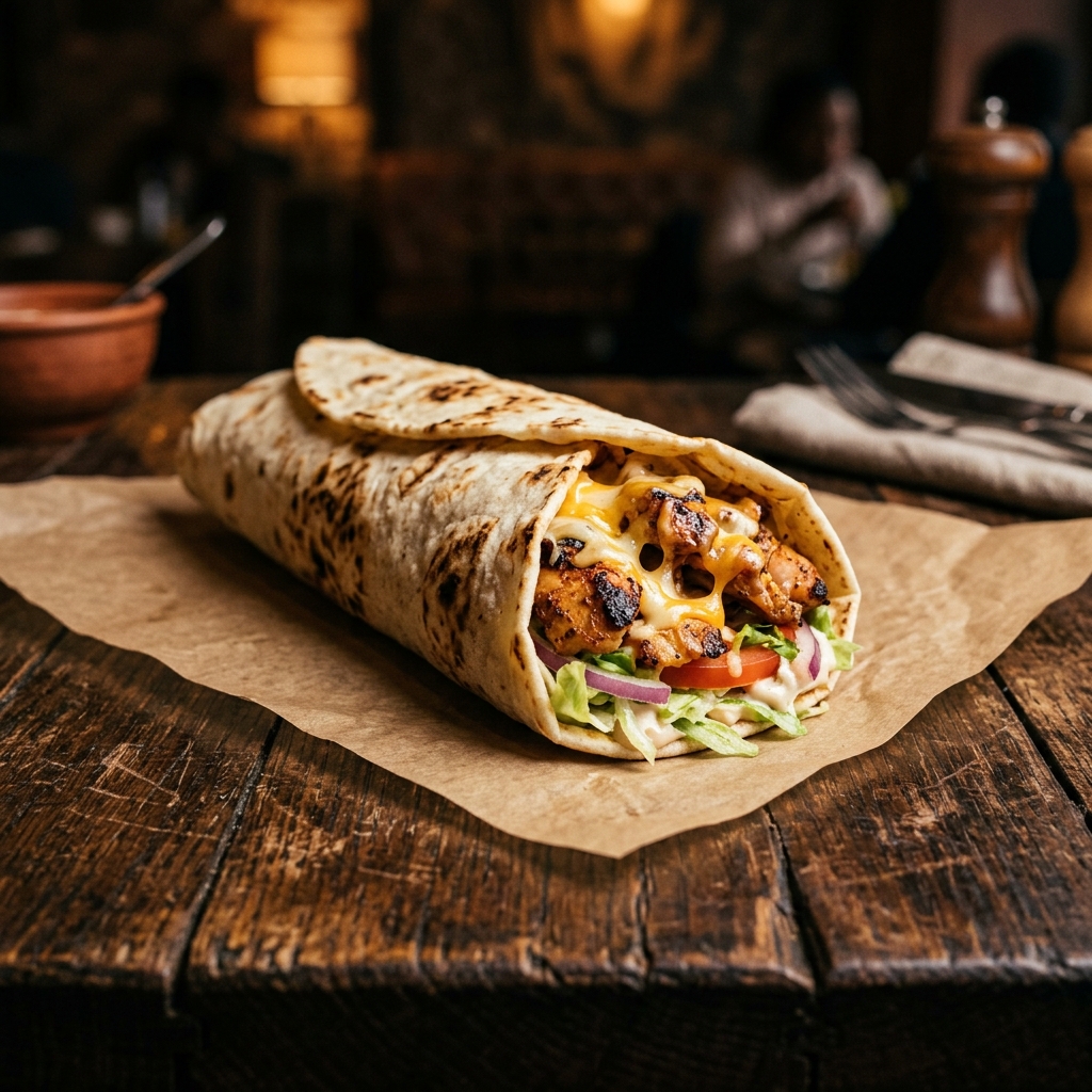 Cheese Chicken Shawarma