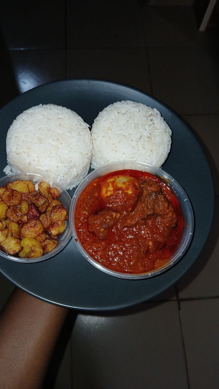White Rice and Stew